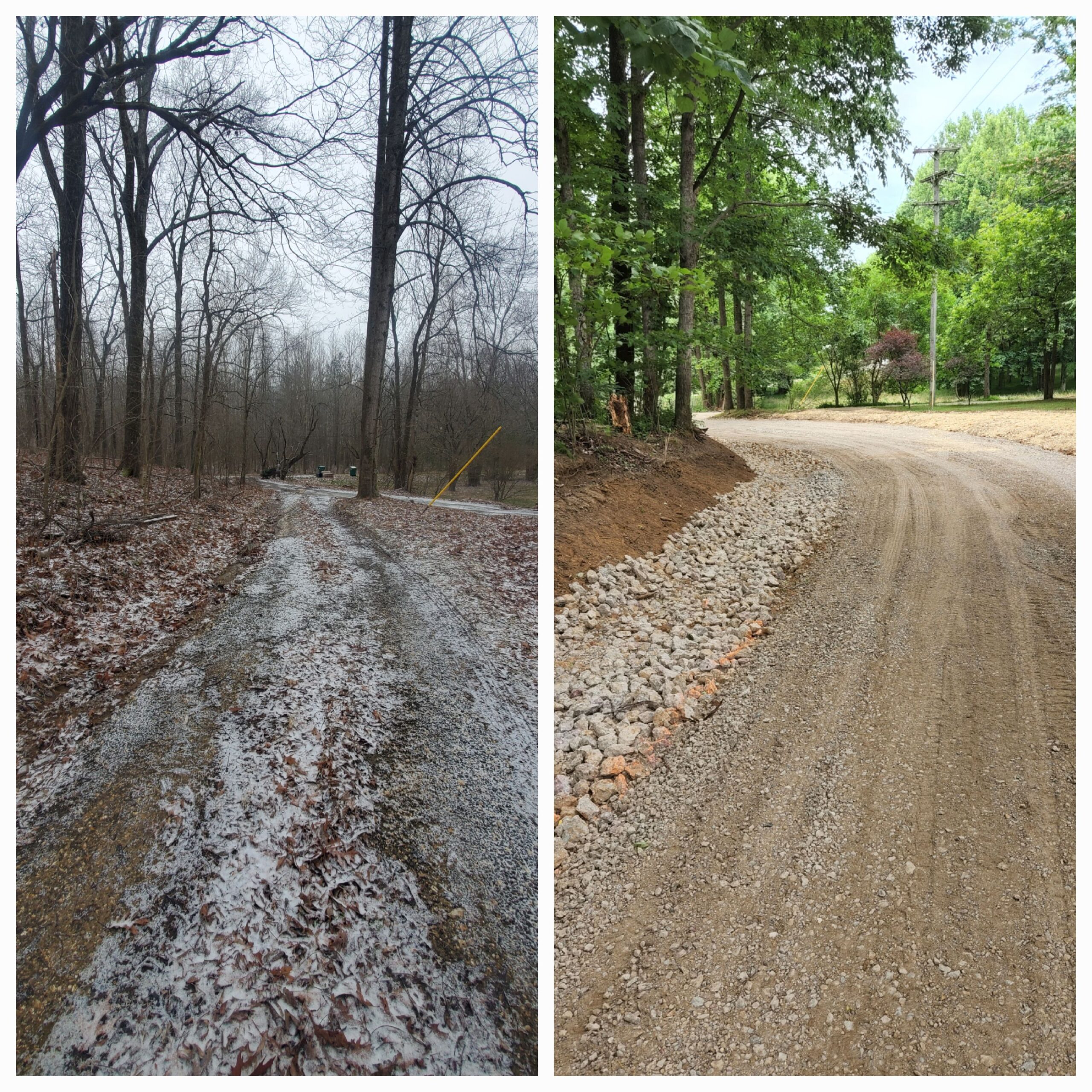 Residential Dirt Work Before and After